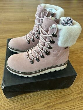 Royal Canadian Women's “Cambridge”Pink Suede Winter Boots